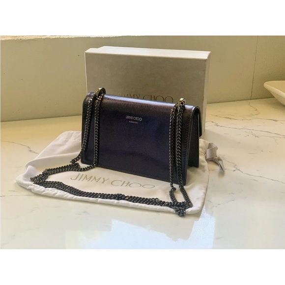 Jimmy choo Finley metalicblue - Picture 6 of 8